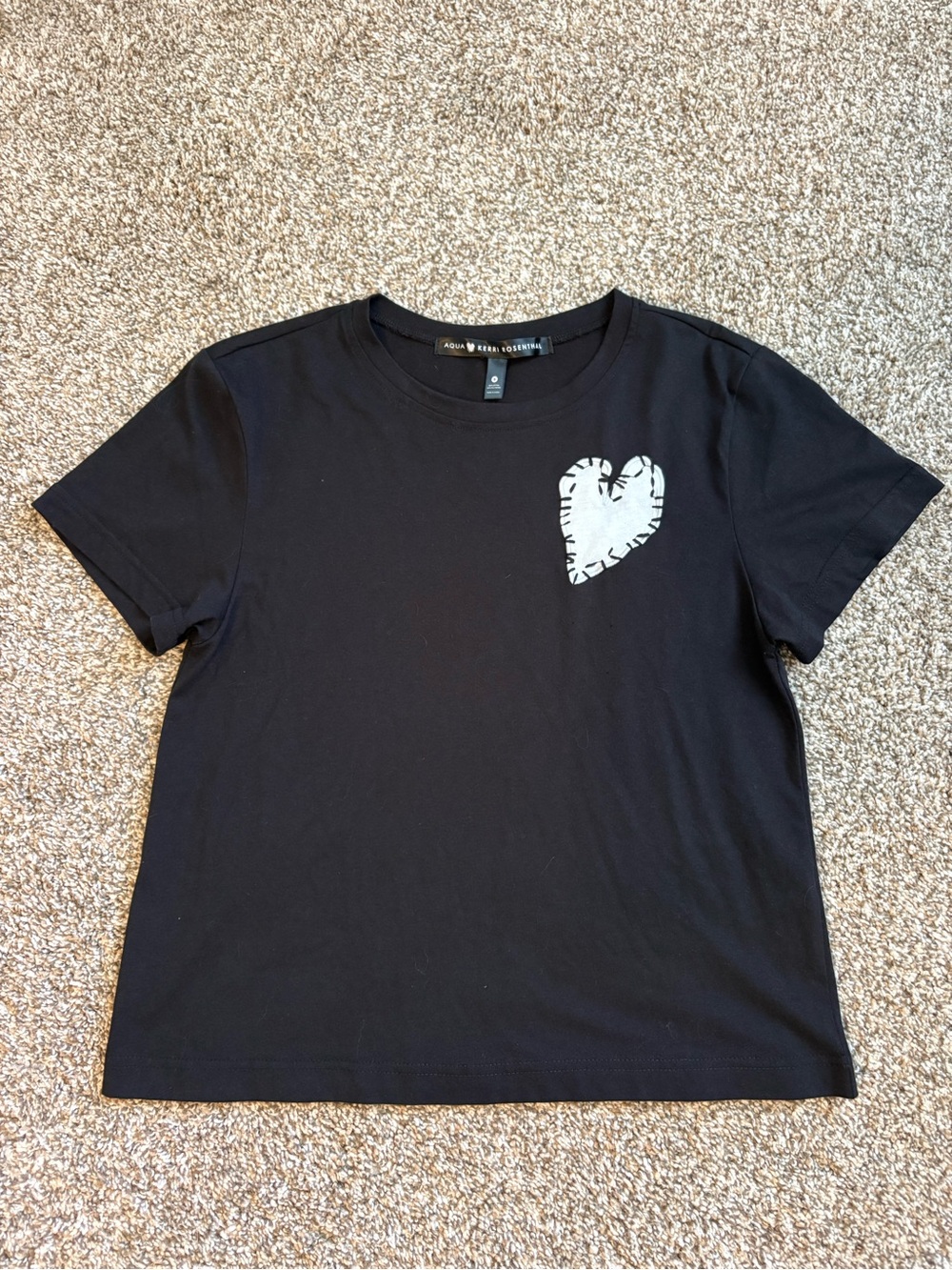 AQUA x Kerri Rosenthal Heart Stich Tee